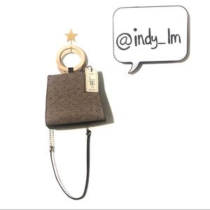 Like Dreams Wicker wooden handle purse